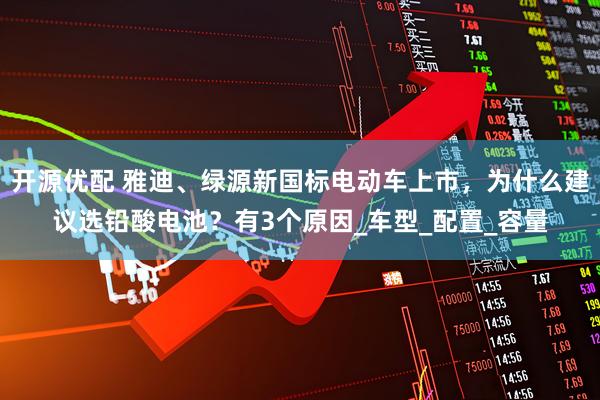 开源优配 雅迪、绿源新国标电动车上市，为什么建议选铅酸电池？有3个原因_车型_配置_容量