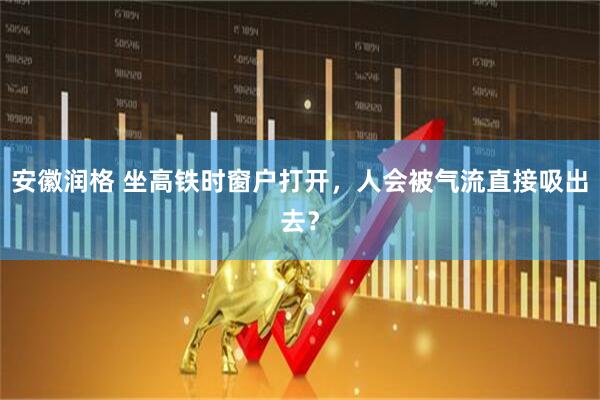 安徽润格 坐高铁时窗户打开，人会被气流直接吸出去？